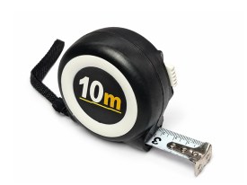 Cinta metrica autofrenante negra 10 metros